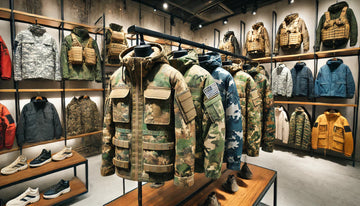A stylish display of the top camouflage jackets for tactical, outdoor, and streetwear. The image features a variety of high-quality camo jackets