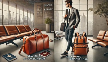 ather backpack in an urban setting – comfortable and functional.