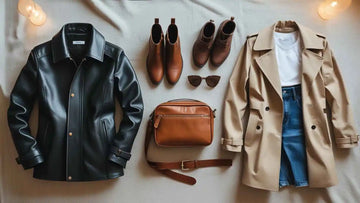 A Leather capsule wardrobe
