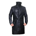 Black Gosling's Blade Stylish Leather Coat-Men Leather Coat-Premium Leather Store