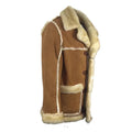 Roddy Piper Western Style Genuine Shearling Leather Coat-Men Leather Coat-Premium Leather Store