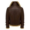 Men's RAF Douglas Faux Shearling Aviator Bomber Jacket-Men Shearling Jacket-Premium Leather Store