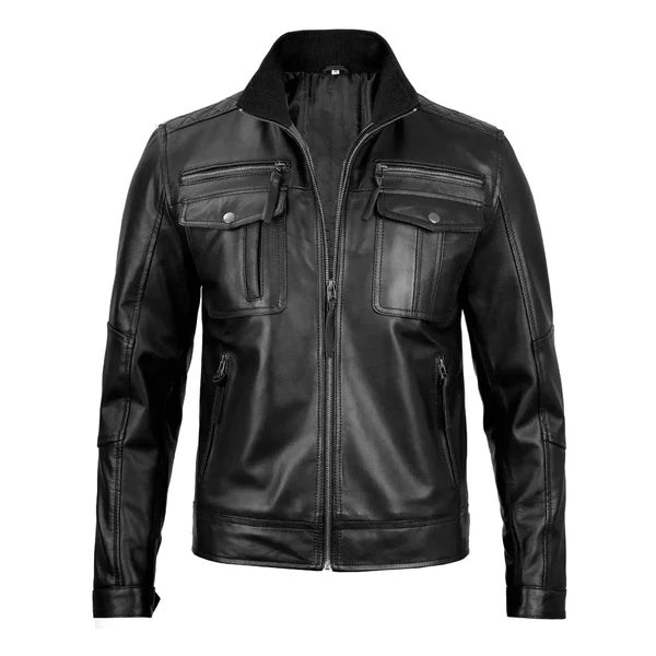 Men's Moffit Cafe Racer Leather Jacket