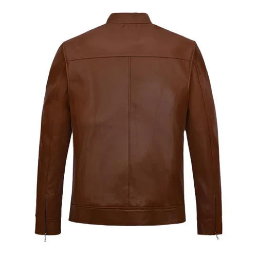 Men's Brown Oblivion Leather Jacket-Leather Jackets-Premium Leather Store