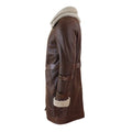 RAF Aviator Real Bomber Shearling Leather Coat for Men-Men Leather Coat-Premium Leather Store