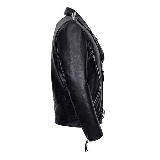 Men's Ghost Rider Black Motorcycle Leather Jacket