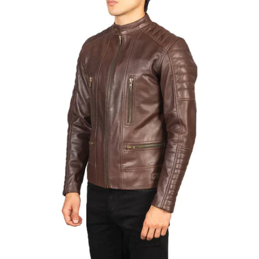 Men's Silhouette Biker Leather Jacket