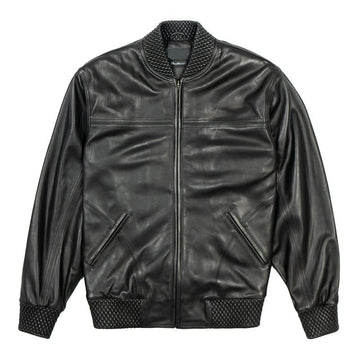 Men's Black Basic Leather jacket