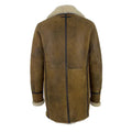 Tyler's Distressed Shearling Real Leather Trench Coat-Men Leather Coat-Premium Leather Store