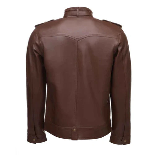 Men's Brown Obsidian Leather Jacket