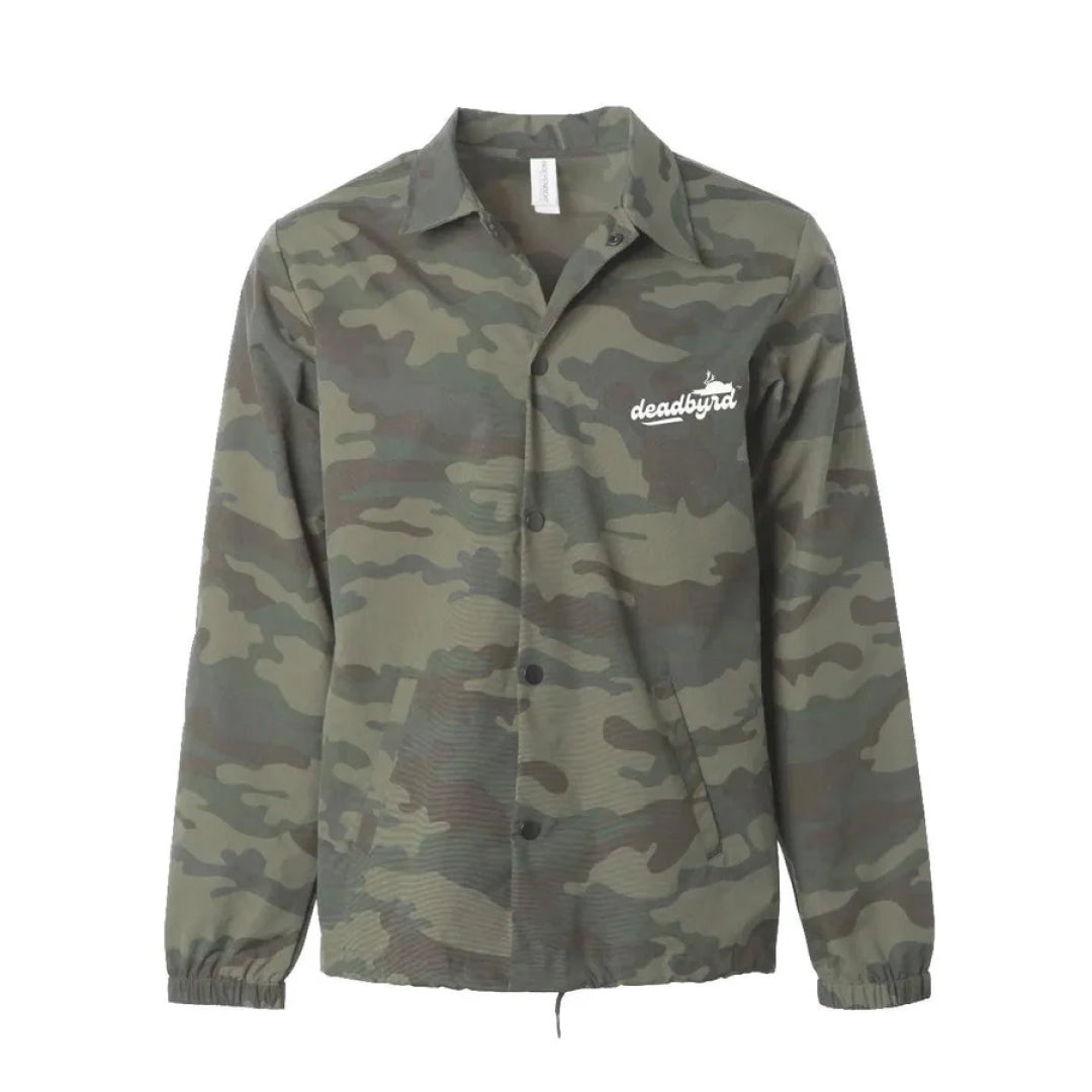 Men's Resistant Camo Windbreaker Coaches Jacket