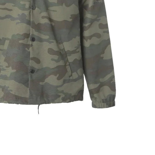 Men's Resistant Camo Windbreaker Coaches Jacket