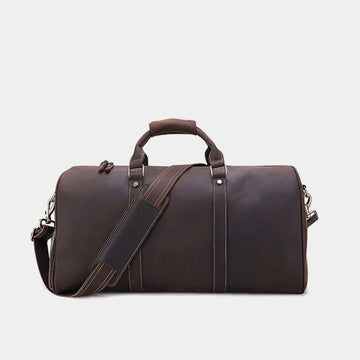 The Large Holdall Leather Duffle Bag