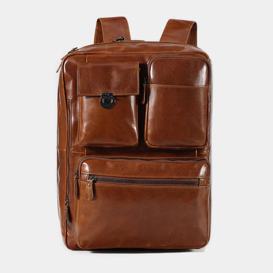 The Convertible Leather Backpack-Leather backpacks-Premium Leather Store