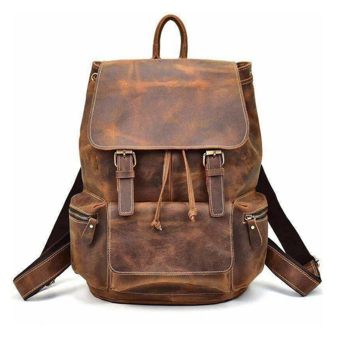 The Armstrong Buffalo Leather Backpack-Leather backpacks-Premium Leather Store