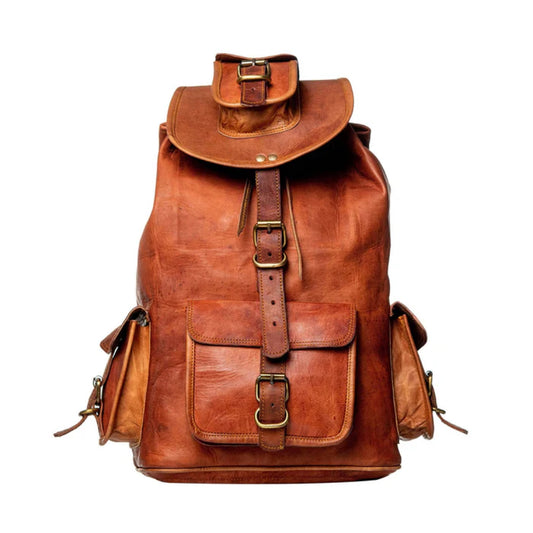 The Alvarado Tanned Leather Backpack-Leather backpacks-Premium Leather Store