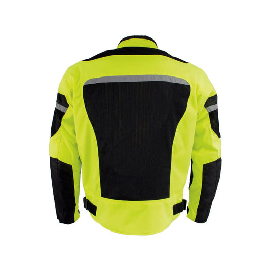 Men's Green Armored Mesh Milwaukee Racer Jacket