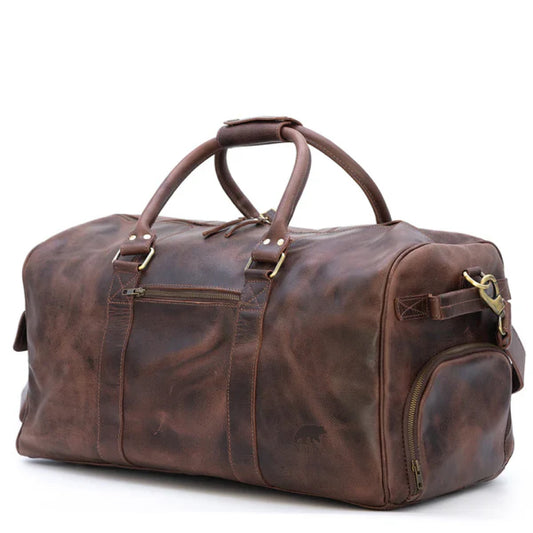 The Weekender Leather Duffle Bag-Leather Duffle bags-Premium Leather Store