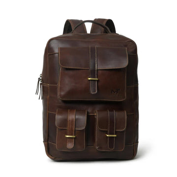 Mahi Classic Leather Backpack-Leather backpacks-Premium Leather Store