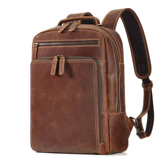 The Kleos Leather Backpack-Leather backpacks-Premium Leather Store