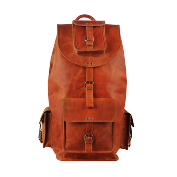 Kingston Tanned Leather Backpack-Leather backpacks-Premium Leather Store