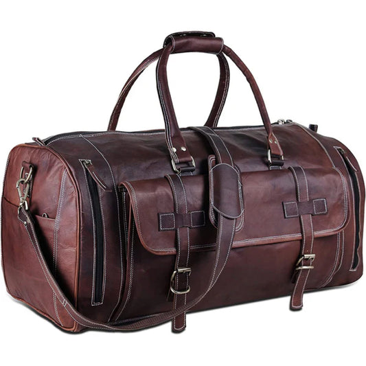 The Borsone Leather Duffle Bag-Leather Duffle bags-Premium Leather Store