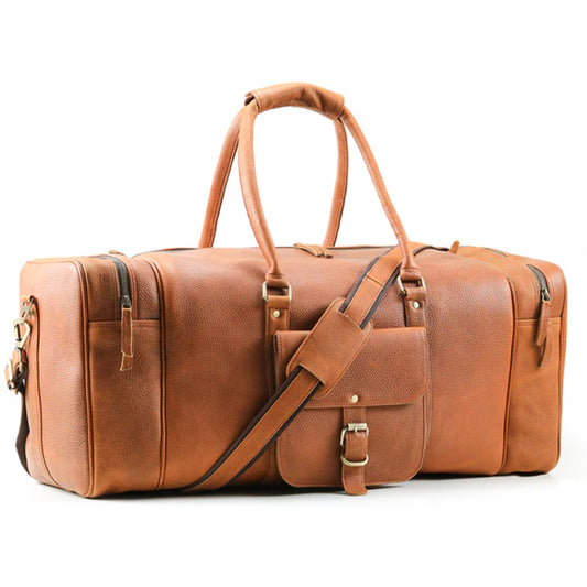 The Travel Leather Duffle Bag-Leather Duffle bags-Premium Leather Store