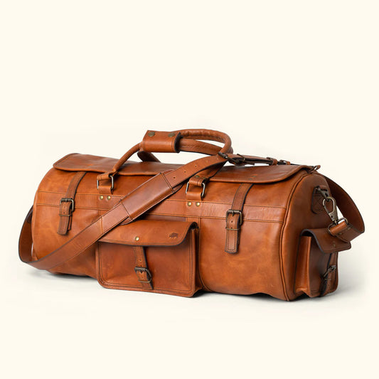 The Denver Travel Leather Duffle Bag