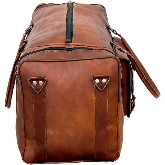 Weekender Luggage Leather Duffle Bag