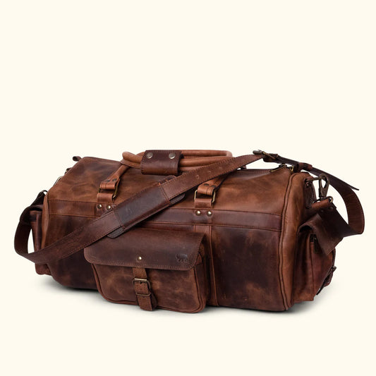 The Roosevelt Leather Duffle Bag-Leather Duffle bags-Premium Leather Store