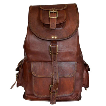 The Outdoor Hiking Leather Backpack-Leather backpacks-Premium Leather Store