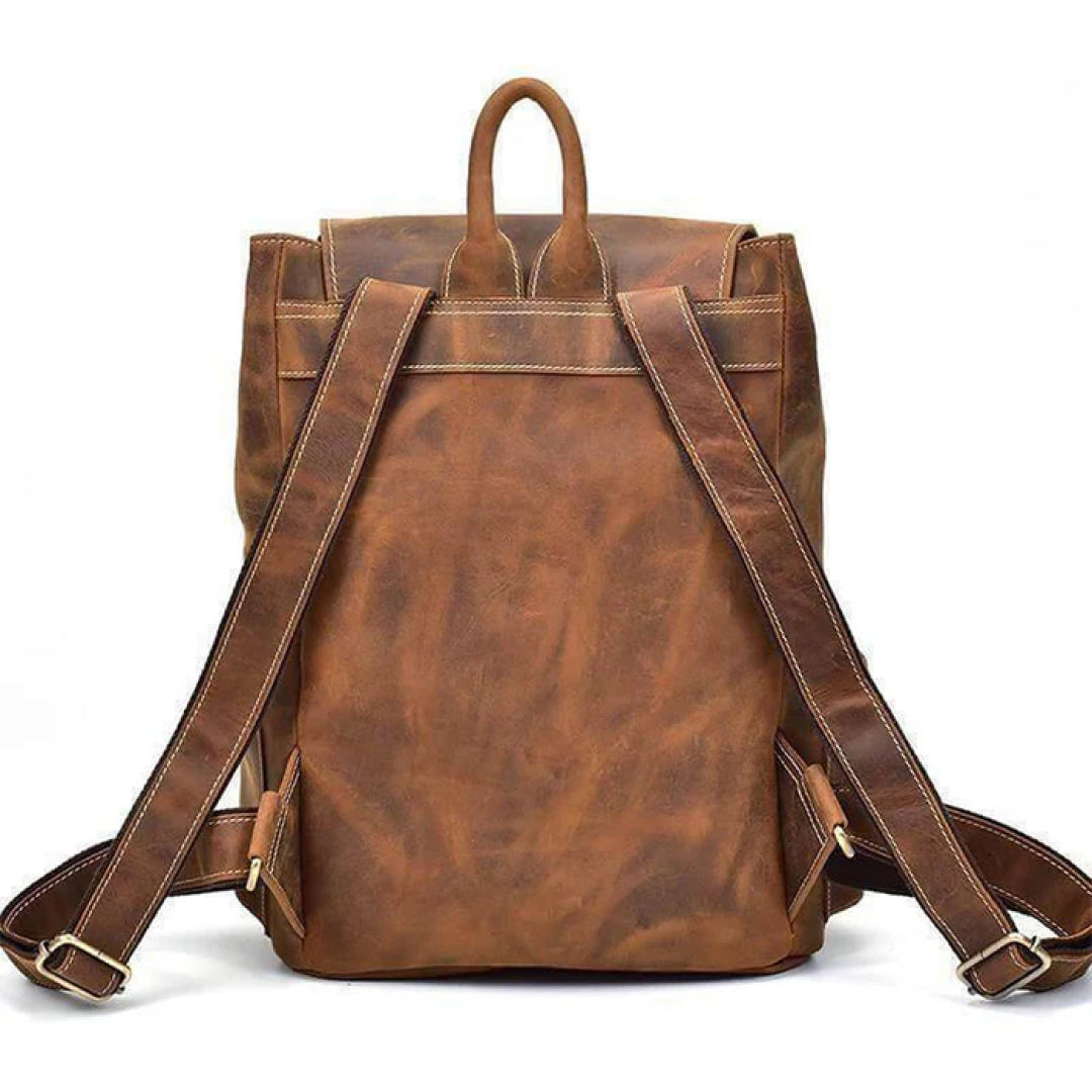 The Armstrong Buffalo Leather Backpack-Leather backpacks-Premium Leather Store