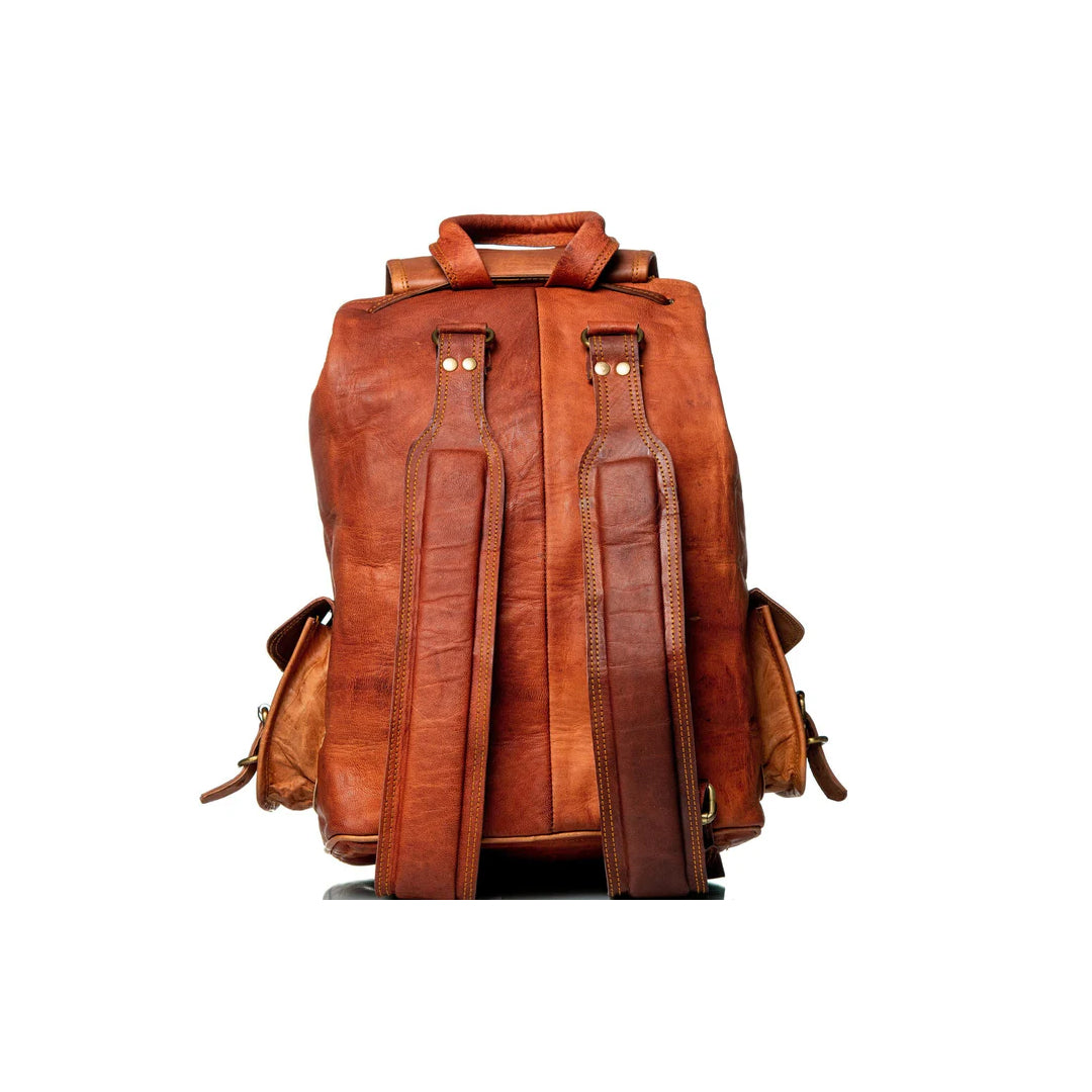 The Alvarado Tanned Leather Backpack-Leather backpacks-Premium Leather Store