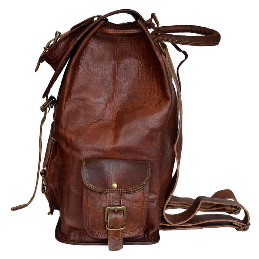 The Outdoor Hiking Leather Backpack-Leather backpacks-Premium Leather Store