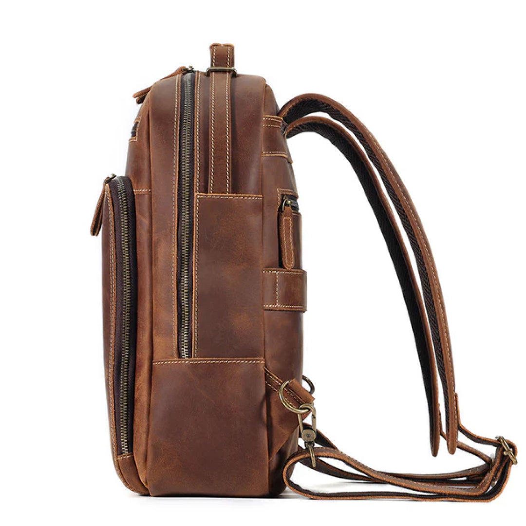 The Kleos Leather Backpack-Leather backpacks-Premium Leather Store