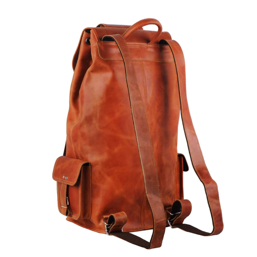 Kingston Tanned Leather Backpack-Leather backpacks-Premium Leather Store