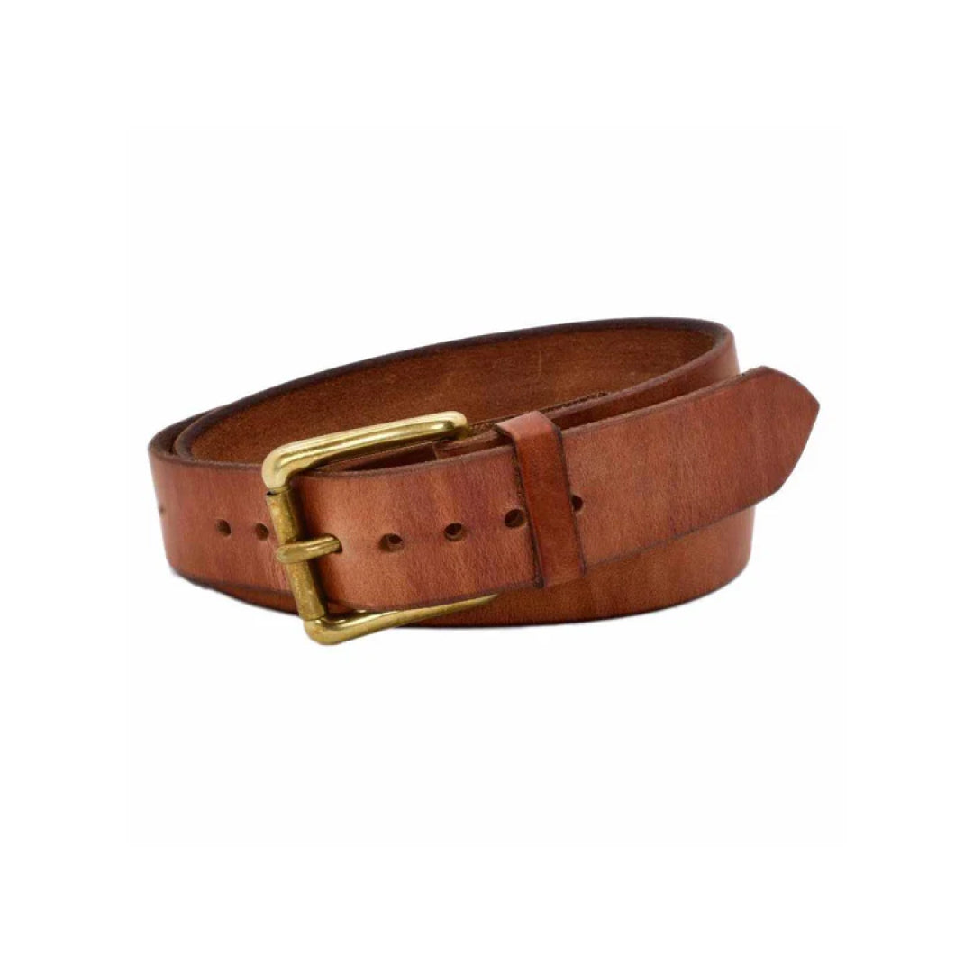 Men's Brown Classic Natural Leather Belt