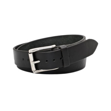 Men's Black Classic Leather Belt