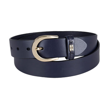 Leather Belt Stylish Logo Buckle Waist Belt