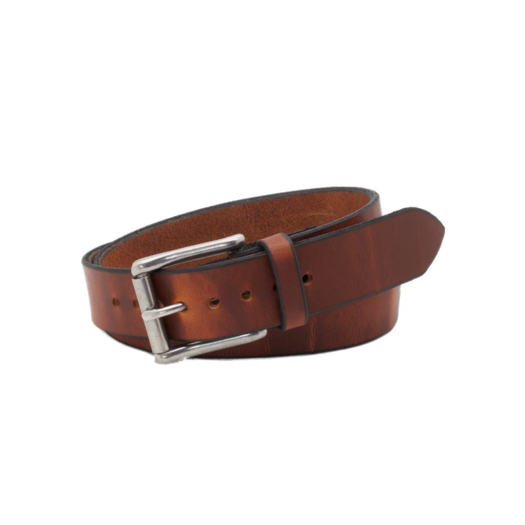 Men's Brown Copper Leather Belt