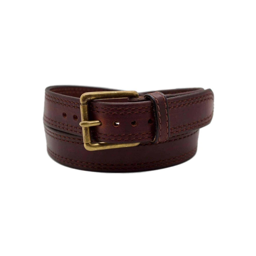 Men's Red Sequoia Leather Belt