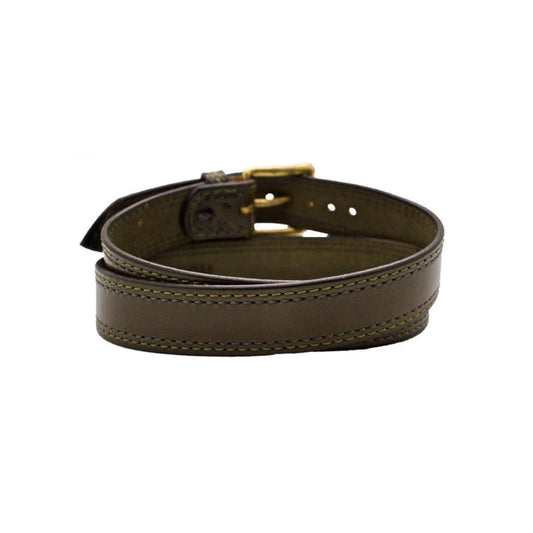 Men's Green Cedar Lane Leather Belt