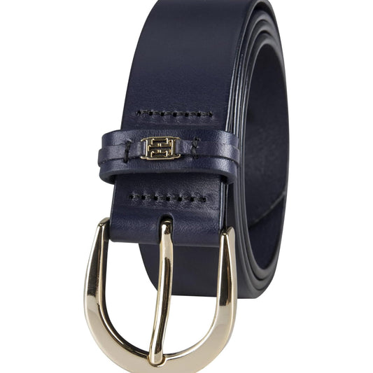 Leather Belt Stylish Logo Buckle Waist Belt