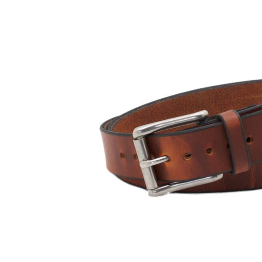 Men's Brown Copper Leather Belt-Men Leather Belts-Premium Leather Store