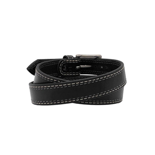 Men's Black Remington Leather Belt-Men Leather Belts-Premium Leather Store