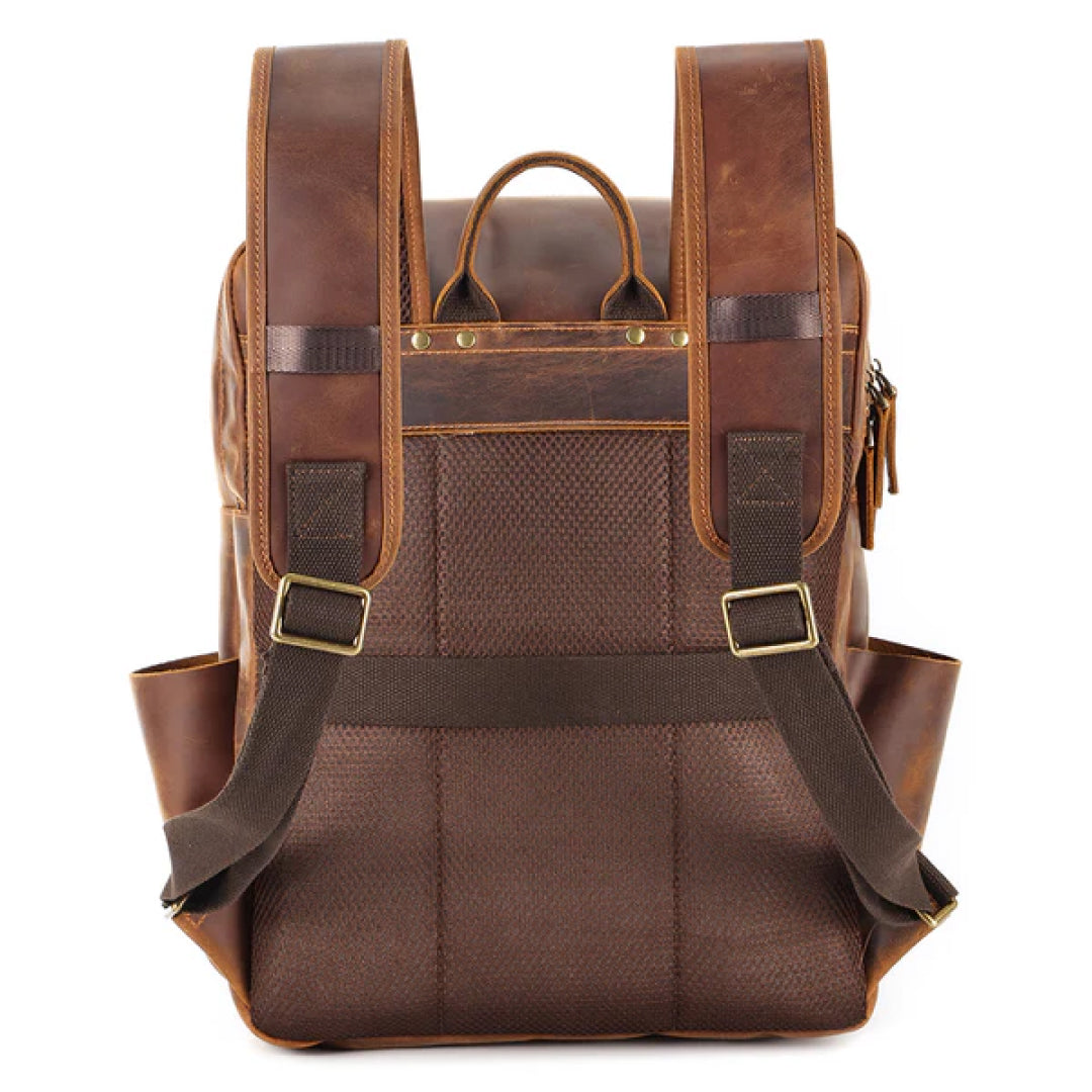 The Compact Leather Backpack-Leather backpacks-Premium Leather Store